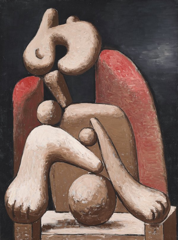 Picasso Woman in a Red Armchair